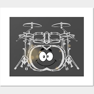 funny drums Posters and Art